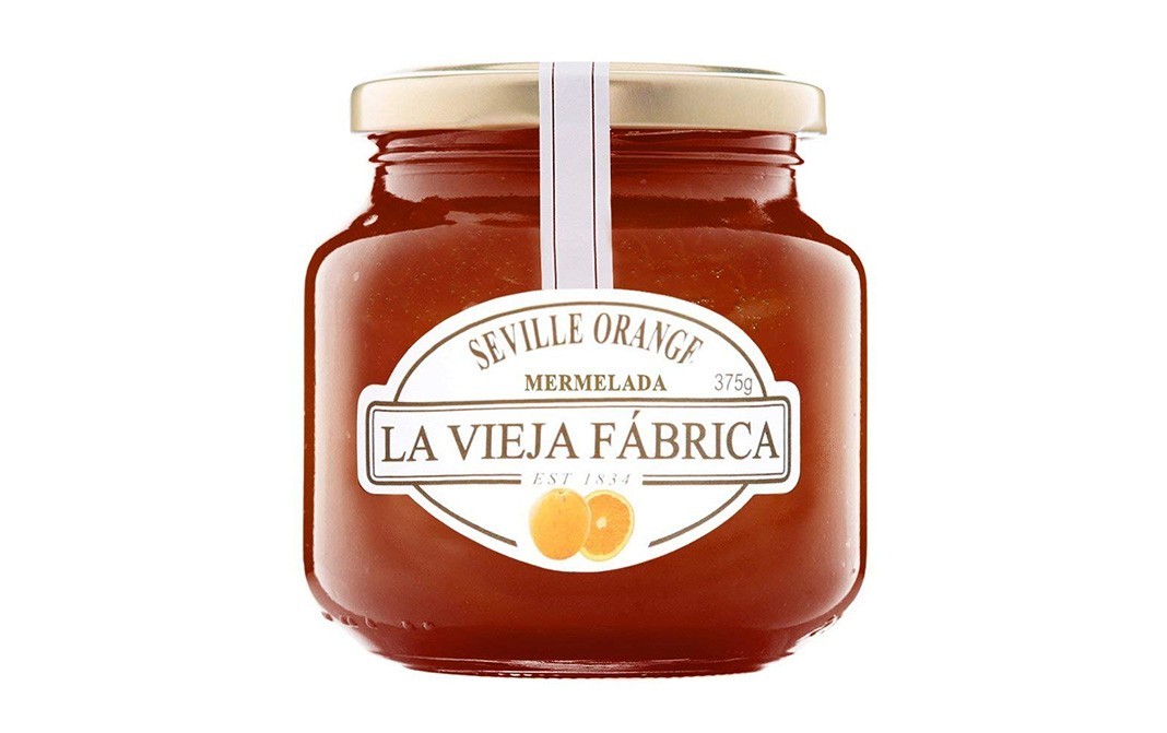 La Vieja Fabrica Seville Orange Mermelada (Jam)   Glass Jar  375 grams